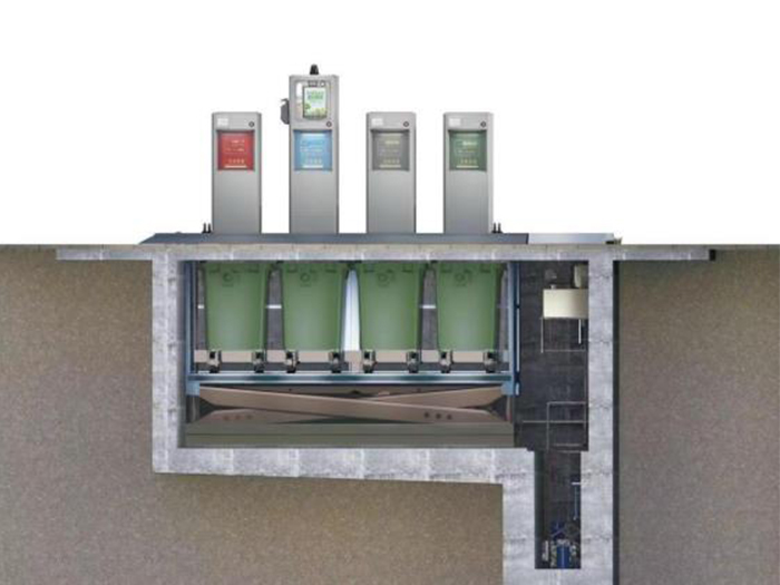 KLK-D地埋式垃圾分类回收站